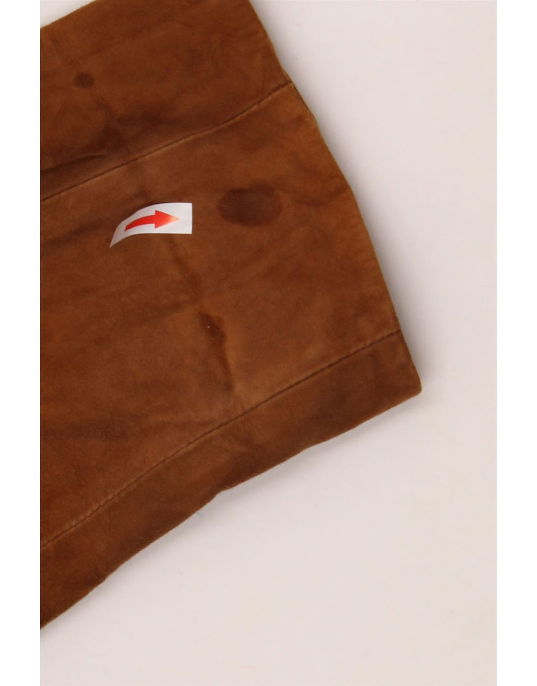 VINTAGE Abrigo de ante para mujer Reino Unido 20 2XL Cuero beige