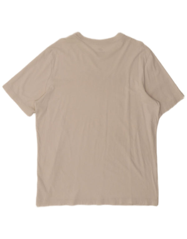 Nike Camiseta gráfica para hombre Top grande de algodón blanco roto