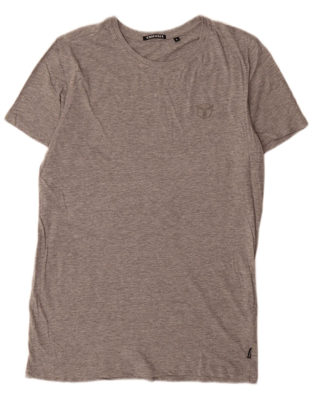Chiemsee Camiseta de hombre Top grande de algodón moteado gris