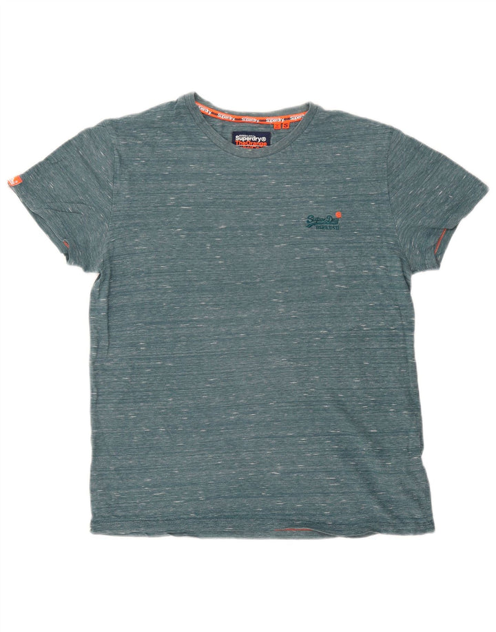 Superdry Camiseta para Hombre Top Small Verde Moteado