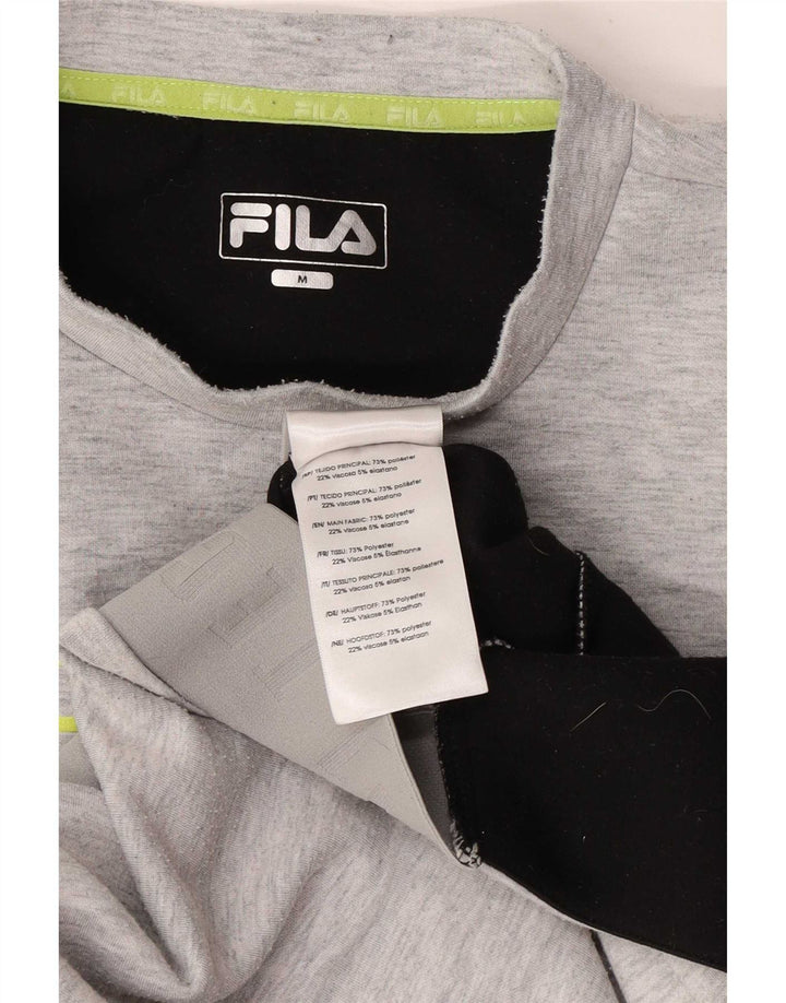 Fila Hombre Graphic Sudadera Jumper Gris Medio Colorblock Poliéster