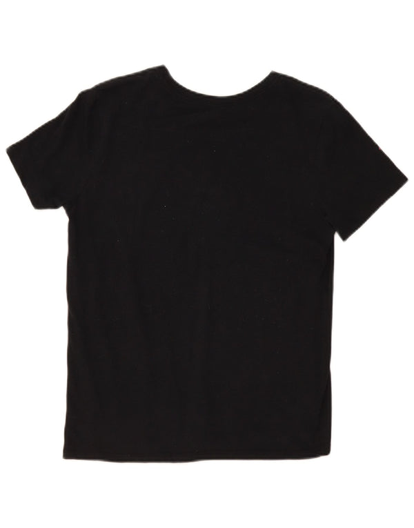 Nike Mujer Dri Fit Graphic Camiseta Top UK 10 Small Negro