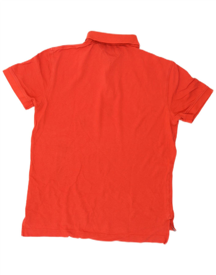 Tommy Hilfiger Polo de corte clásico para hombre de algodón rojo medio