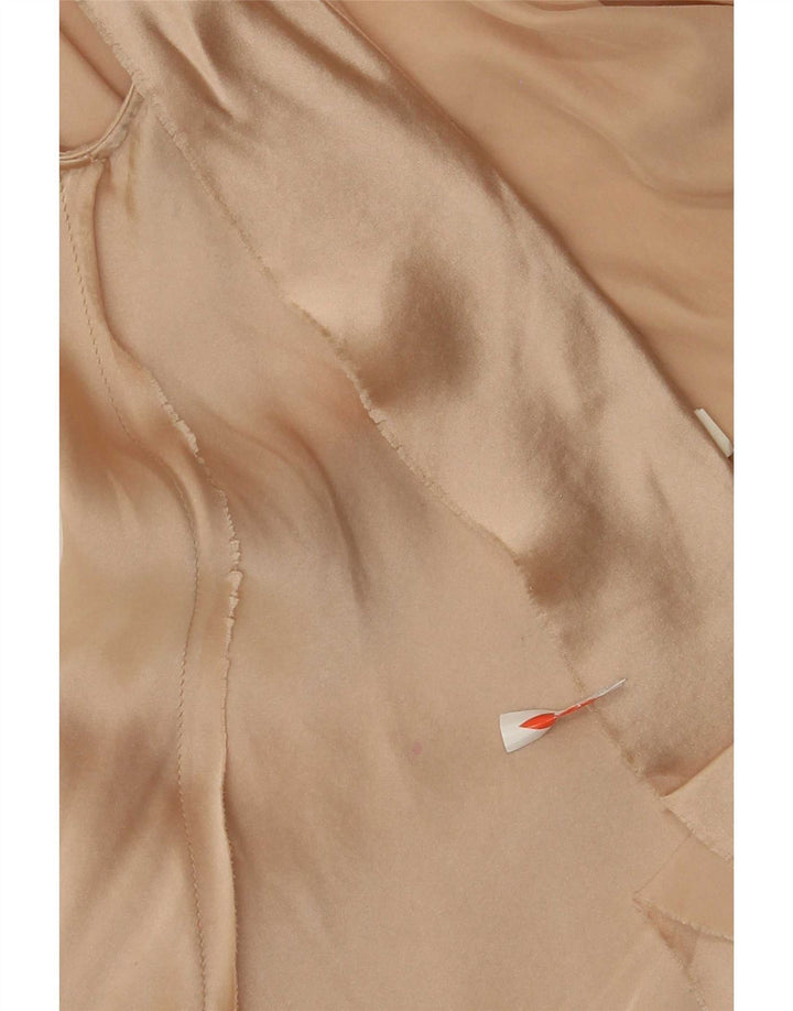 Blusa Liu Jo Mujer Top IT 42 Seda Beige Medio Color Block