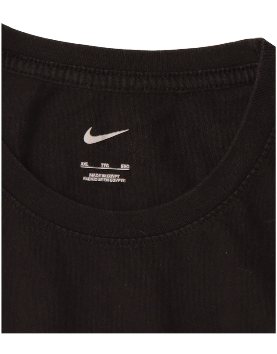 Camiseta NIKE Hombre Top 2XL Algodón Negro
