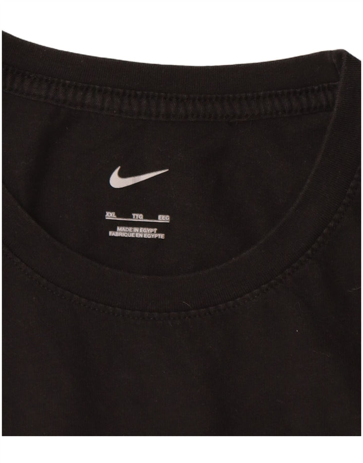 Camiseta NIKE Hombre Top 2XL Algodón Negro