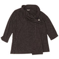 MARKS & SPENCER Womens 3/4 Sleeve Cardigan Sweater UK 18 XL Grey Polyester