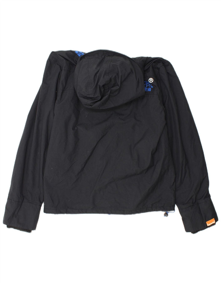SUPERDRY Chaqueta cortavientos gráfica para mujer UK 44 Medium Black