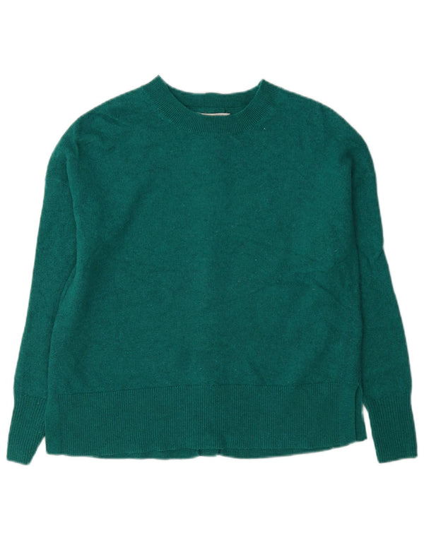 Hobbs Suéter de cuello redondo de gran tamaño para mujer UK 6 XS Lana verde
