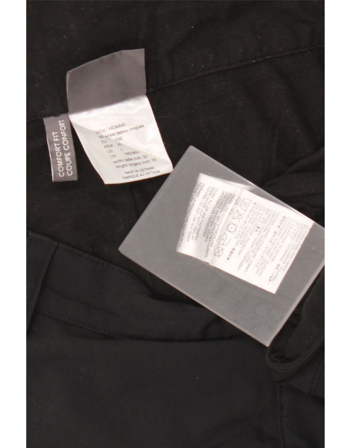 JACK WOLFSKIN Pantalones cortavientos rectos para hombre Large W35 L35 Black