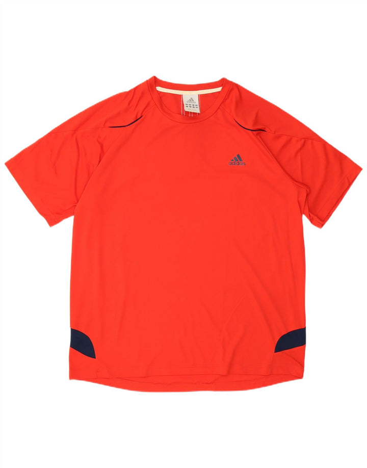 Adidas Hombre Camiseta Top XL Rojo Colorblock