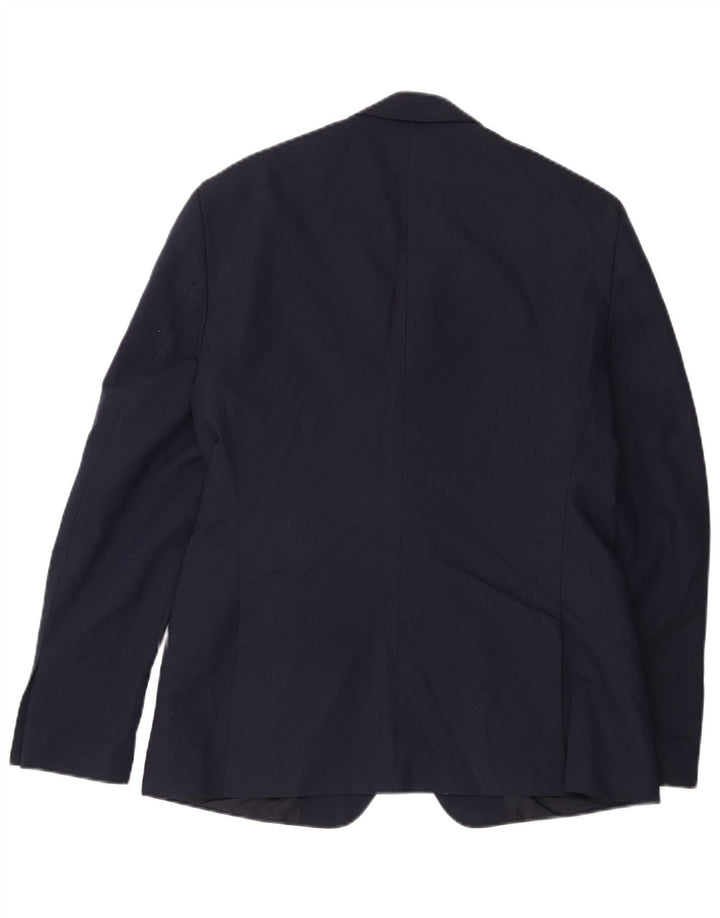Zara Chaqueta Blazer De 2 Botones Para Hombre EU 54 XL Poliéster Azul Marino