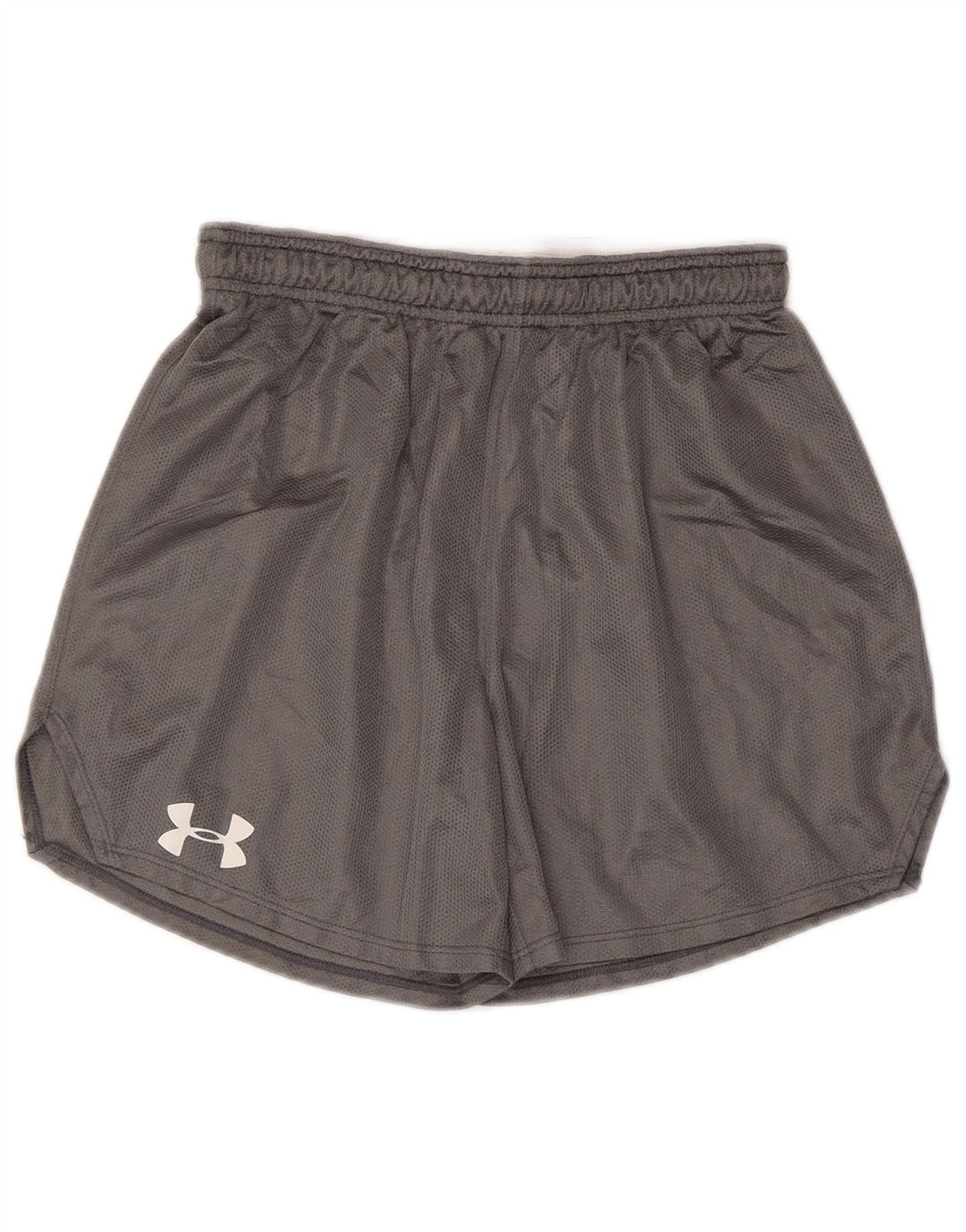 UNDER ARMOUR Pantalones cortos deportivos para mujer UK 10 Pequeño poliéster gris