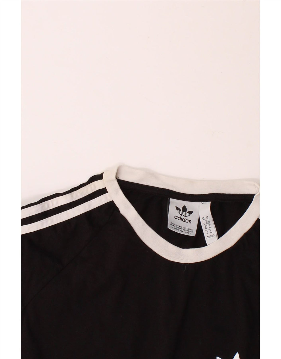 ADIDAS Mens T-Shirt Top Medium Black Vintage Adidas and Second-Hand Adidas from Messina Hembry 