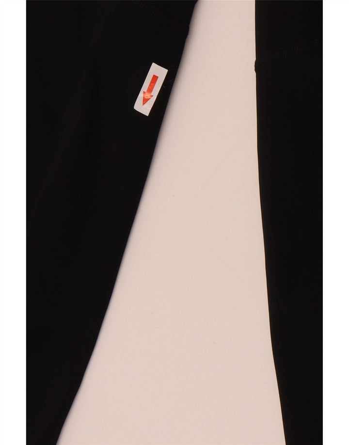 Nike Dri Fit Graphic Capri Leggings para mujer UK 12 Mediano Negro Poliéster