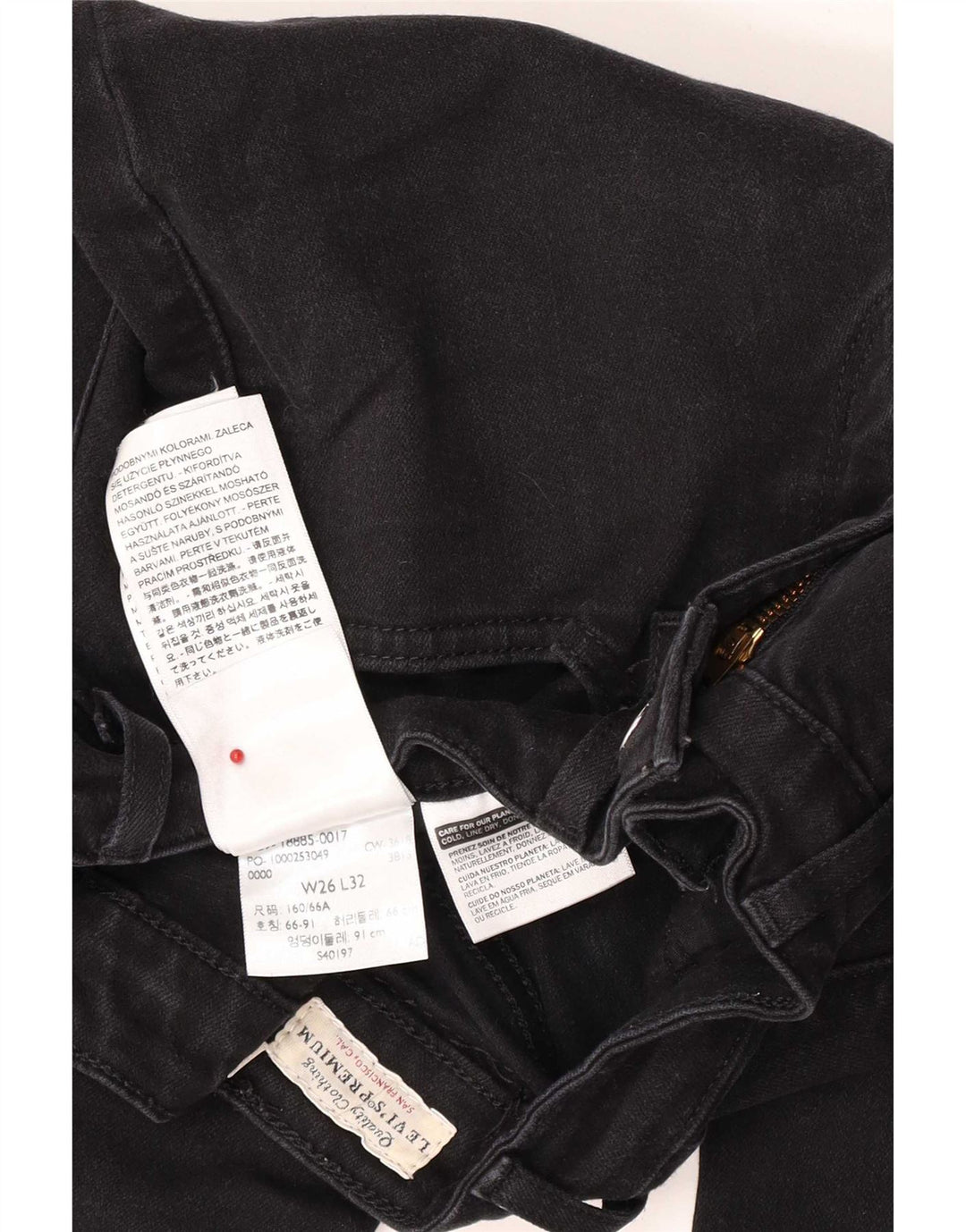 Levi's Mujer 715 Vaqueros Bootcut W26 L32 Algodón Negro