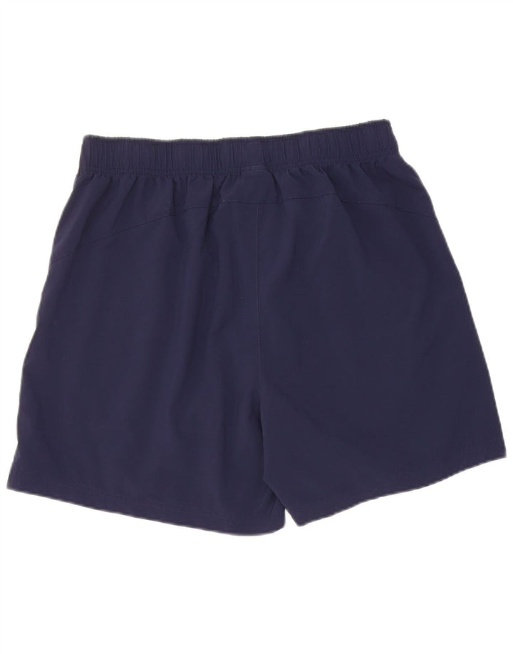 Puma Pantalones cortos deportivos para hombre grande poliéster azul marino