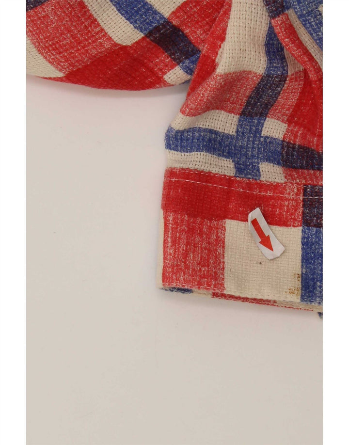 Camisa Gas Hombre XL Cuadros Rojos Algodón