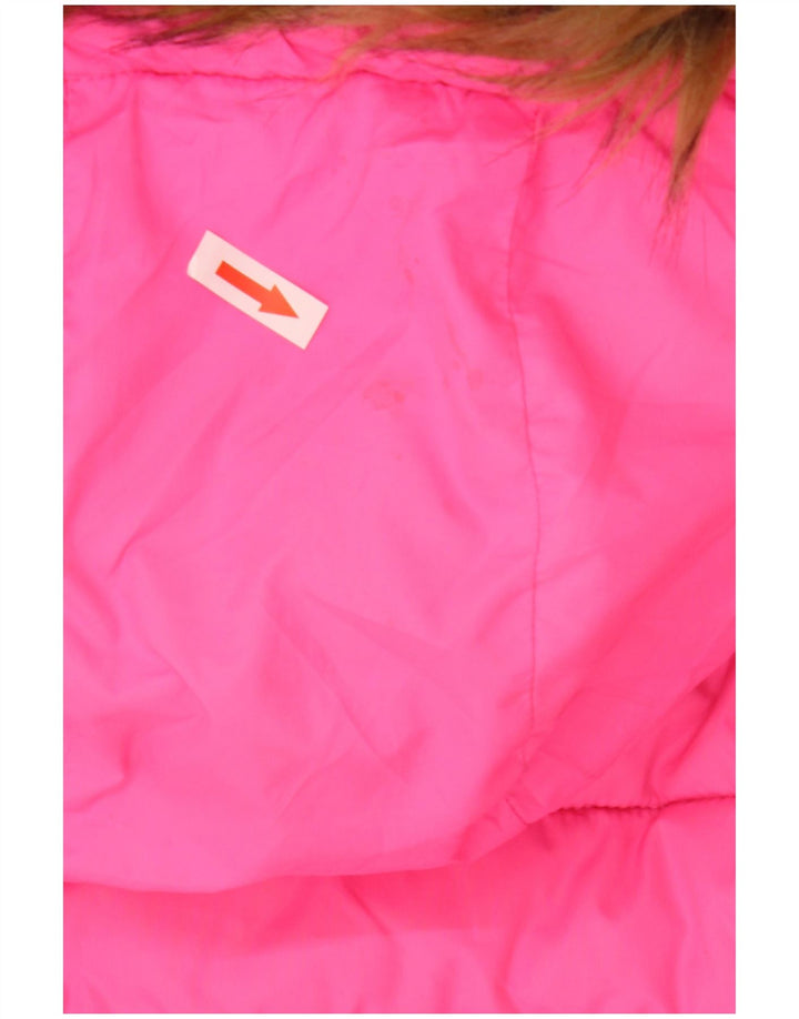 Superdry Chaqueta Acolchada Con Capucha Para Mujer UK 44 Poliéster Rosa Grande