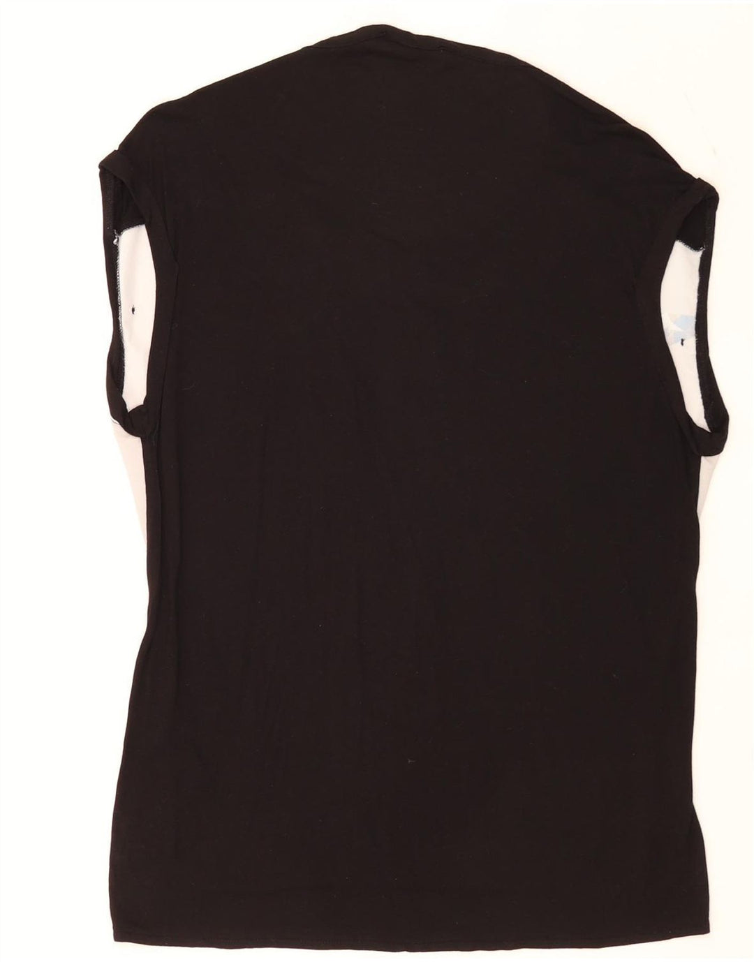 Oasis Blusa sin mangas para mujer UK 40 Medium Black Colourblock Viscosa