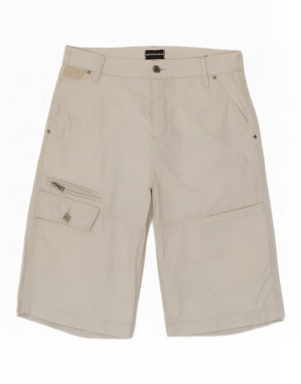 Emporio Armani pantalones cortos cargo para hombre W34 grande gris
