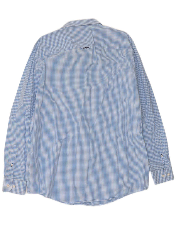 Crew Clothing Camisa de corte clásico para hombre XL Algodón a cuadros azul