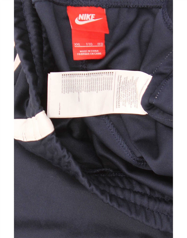Pantalón de chándal Nike para hombre 2XL Azul marino Colorblock Poliéster