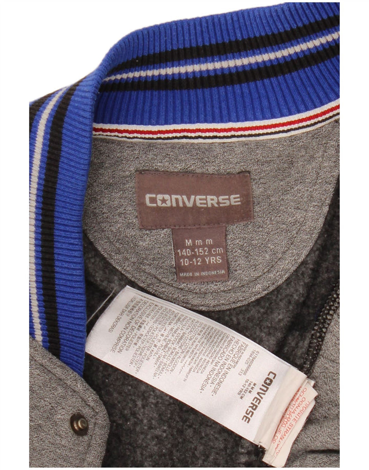 CONVERSE Chaqueta universitaria All Star Graphic para niños 10-11 años Algodón gris
