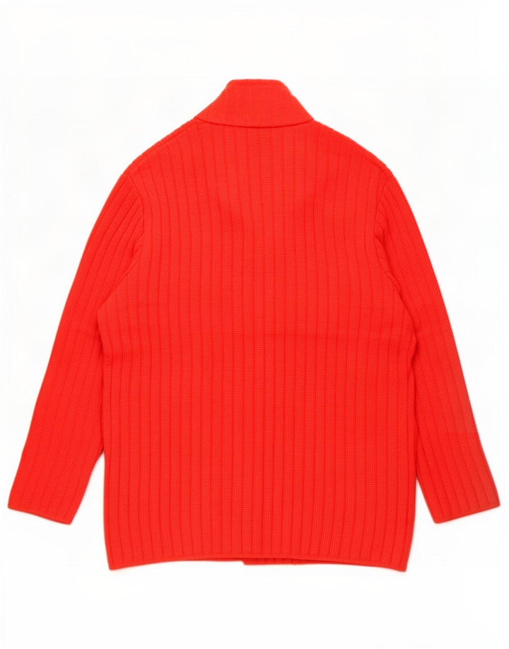 Vintage mujer Cardigan suéter Reino Unido 16 rojo grande