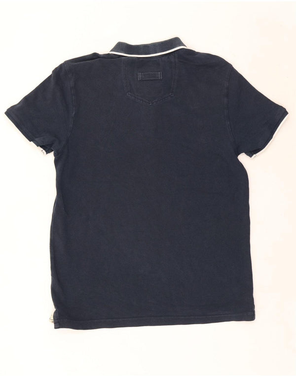 Polo de hombre Fat Face de algodón azul marino mediano