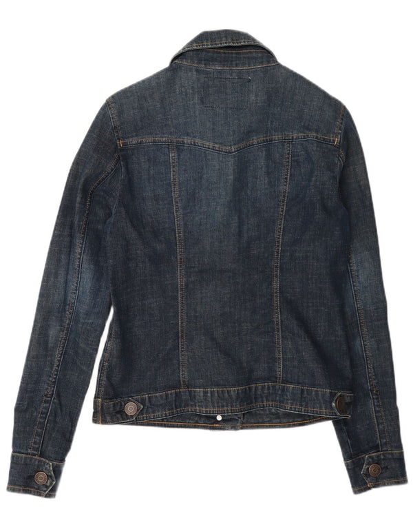 Guess Chaqueta Vaquera para Mujer UK 8 Small Azul Marino Algodón