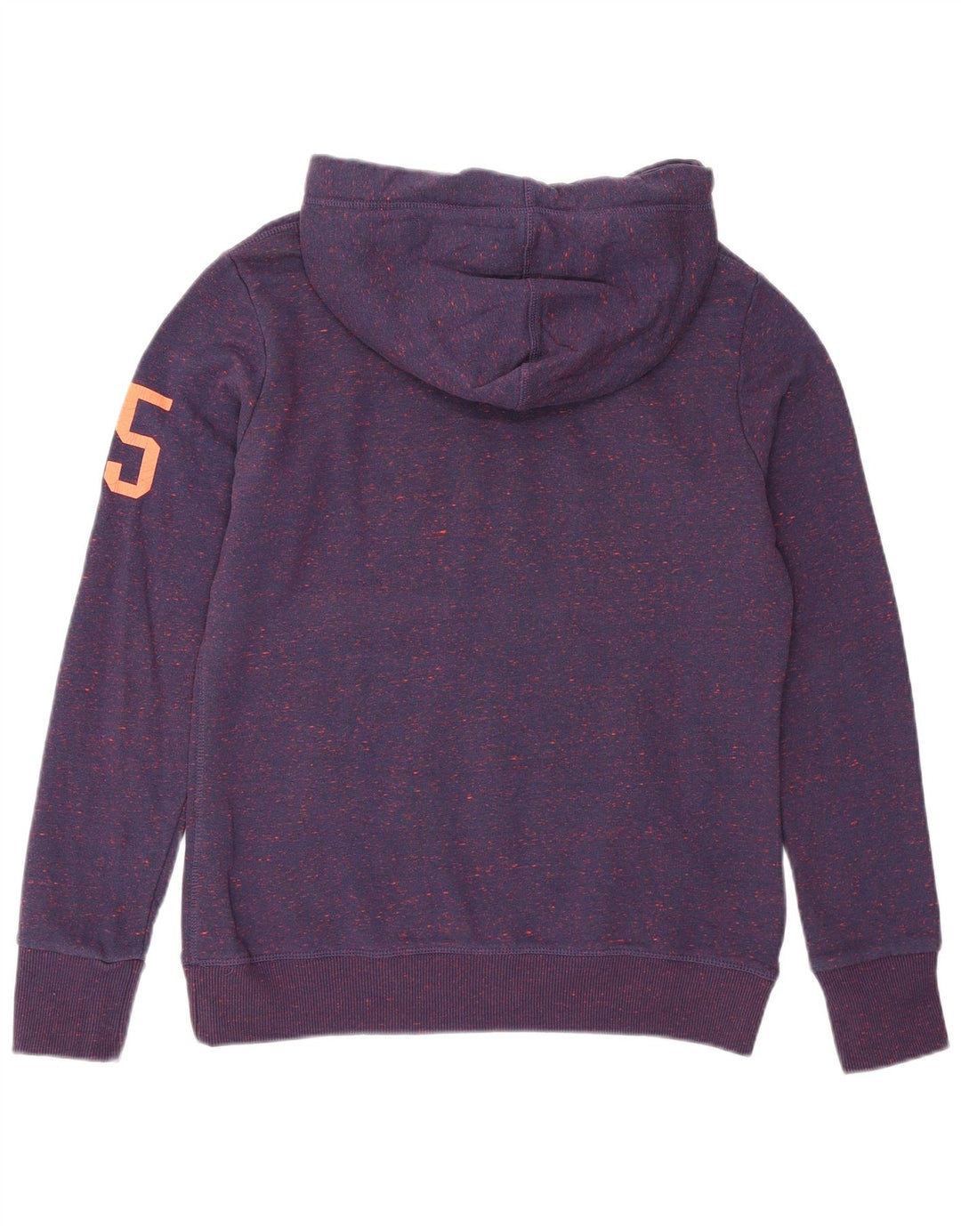 SUPERDRY Jersey con capucha gráfica para hombre Poliéster moteado morado medio