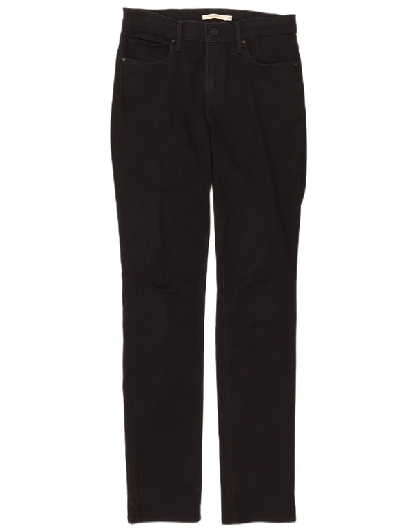 Levi's Vaqueros Slim Adelgazantes Mujer W31 L34 Algodón Negro