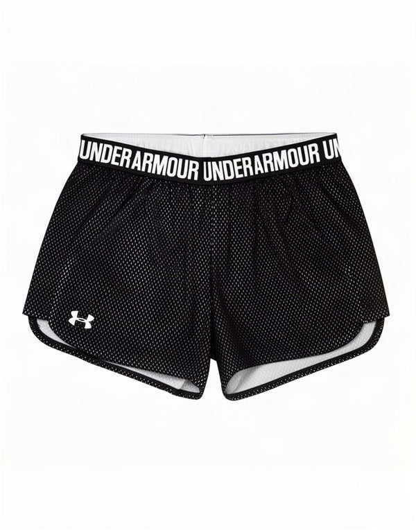Under Armour Pantalones cortos deportivos Heat Gear Graphic para mujer, talla 40, talla M, color negro
