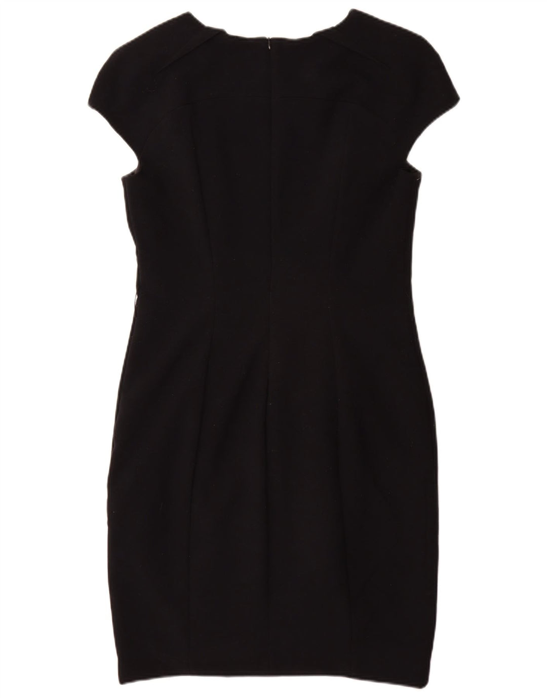Zara Mujer Vestido Ajustado ES 40 XL Poliéster Negro