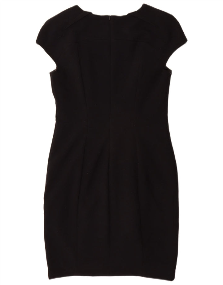 Zara Mujer Vestido Ajustado ES 40 XL Poliéster Negro