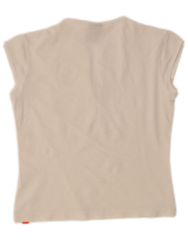 NIKE Womens Crop T-Shirt Top UK 10/12 Medium White