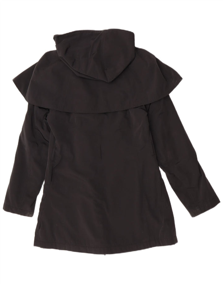 Penny Black Abrigo tipo capa con capucha para mujer UK 10 Small Black