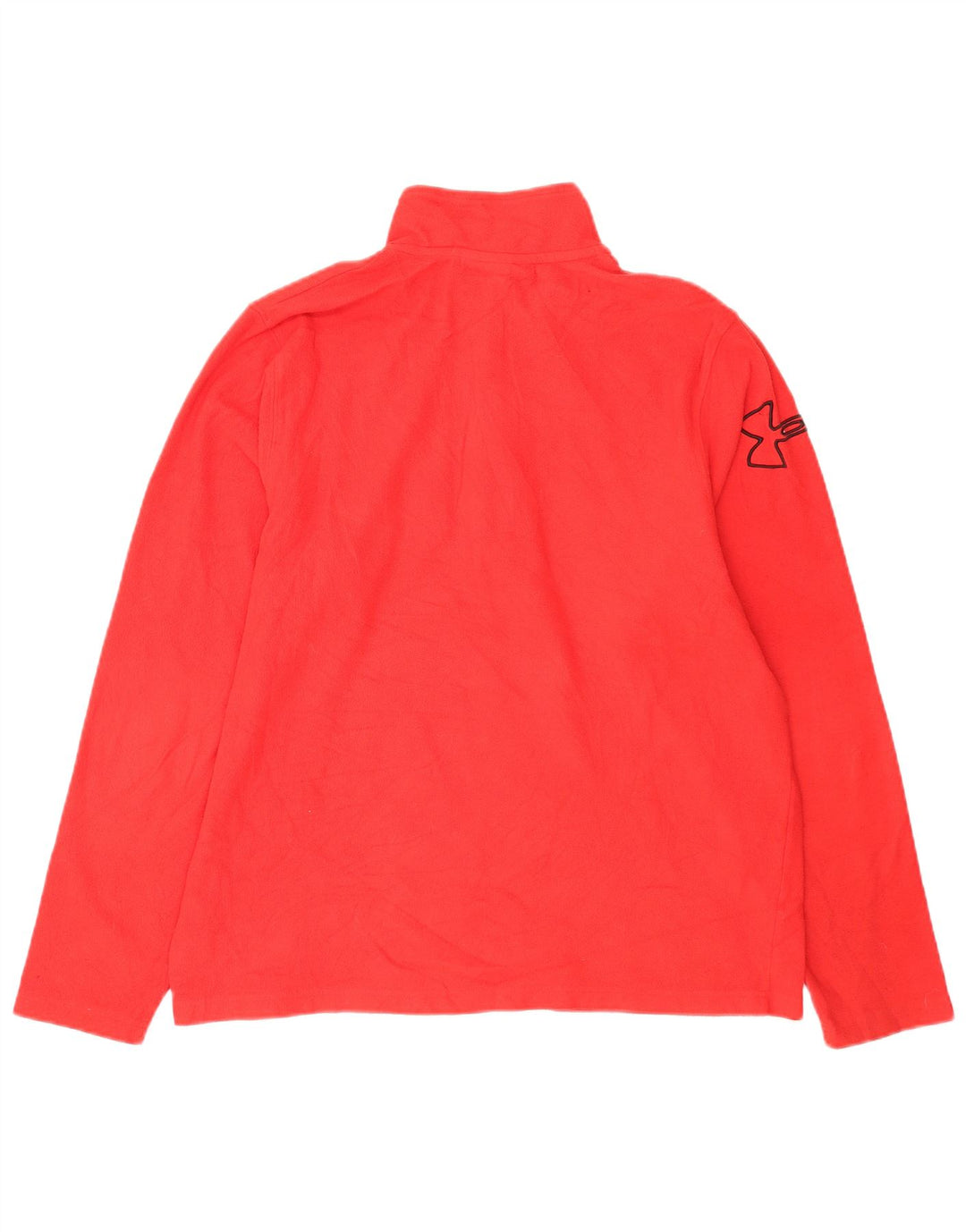 Under Armour Jersey de forro polar con cuello y cremallera gráfico para hombre Poliéster rojo grande