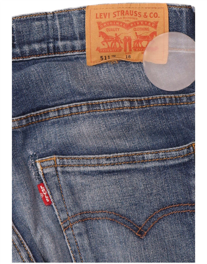 Levi's Vaqueros 511 Slim para niño 15-16 años W30 L32 Azul