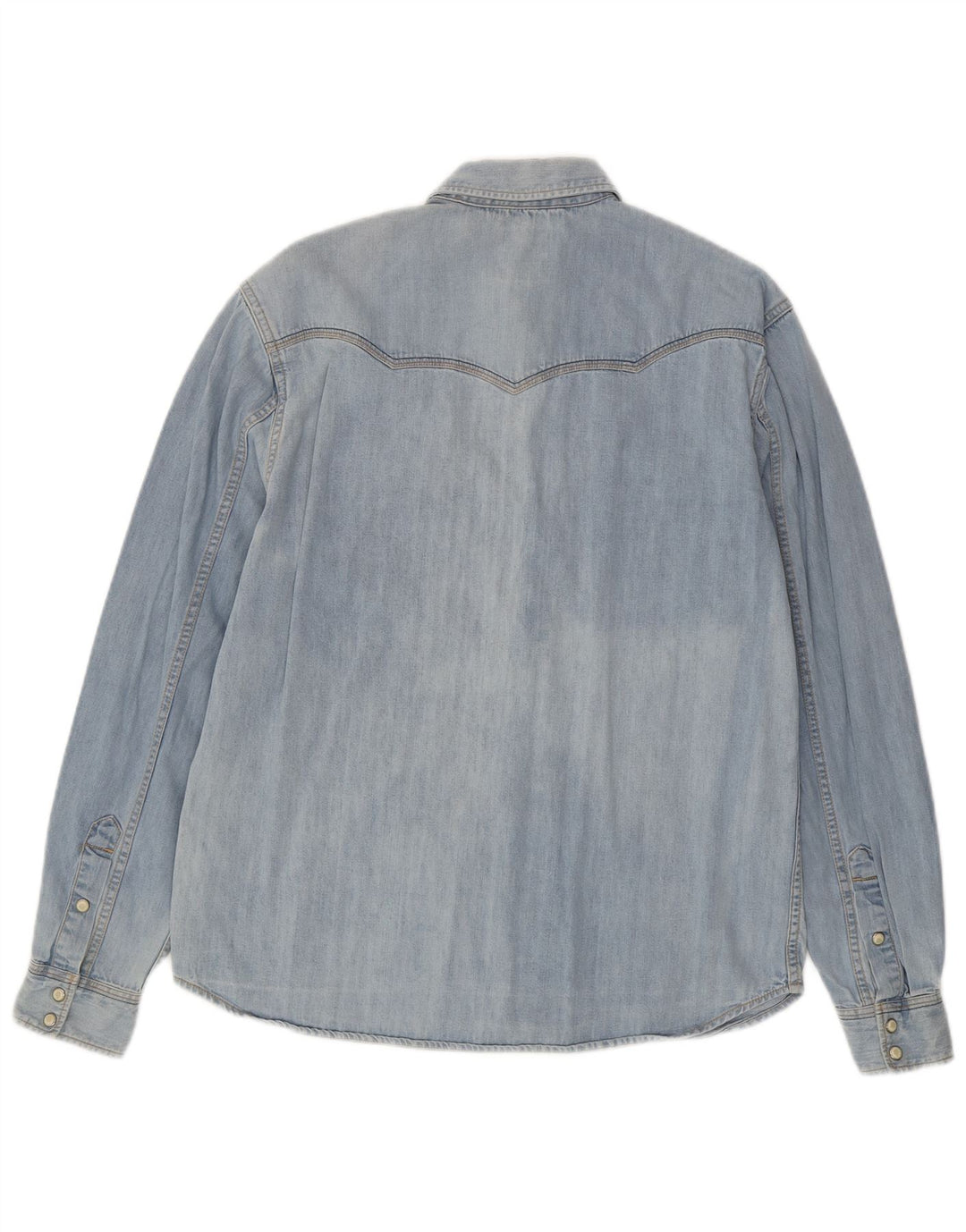 WRANGLER Camisa vaquera casual para hombre Algodón azul pequeño