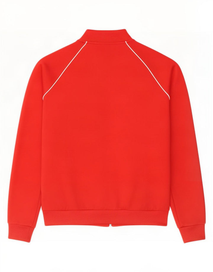 Adidas - Chaqueta de chándal para mujer, talla 8, poliéster rojo pequeño