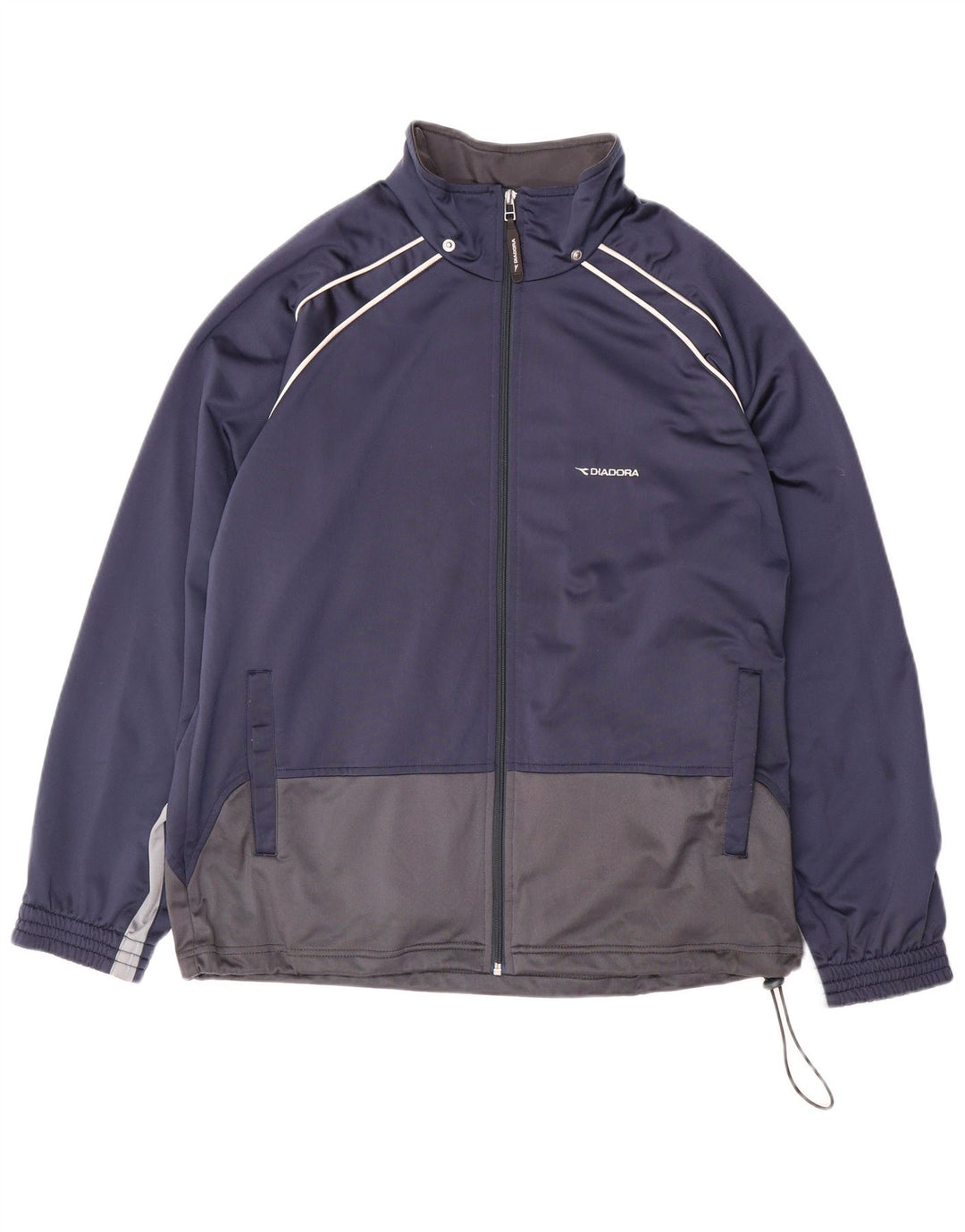 DIADORA Chaqueta de chándal para hombre UK 40 Medium Azul marino Colorblock