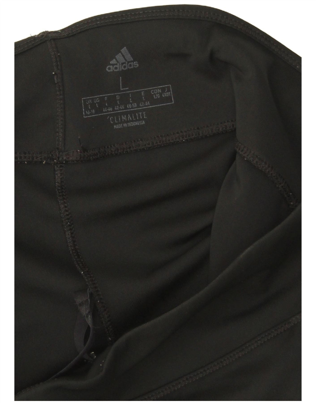Adidas Mujer Climalite Capri Leggings UK 16/18 Grande Negro Poliéster