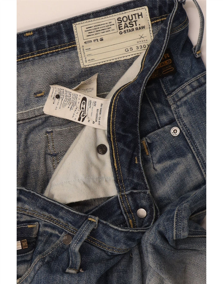 Vaqueros ajustados desgastados para hombre G-Star W29 L32 Algodón azul