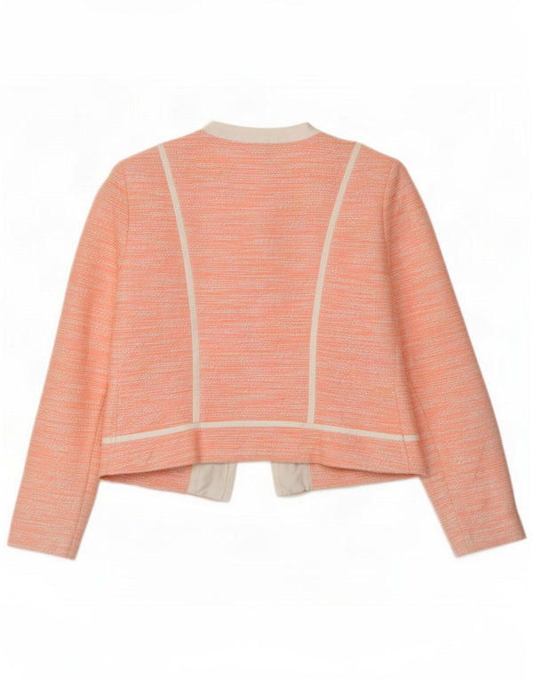 Marks & Spencer Womens Bolero Jacket UK 10 Small Pink Cotton