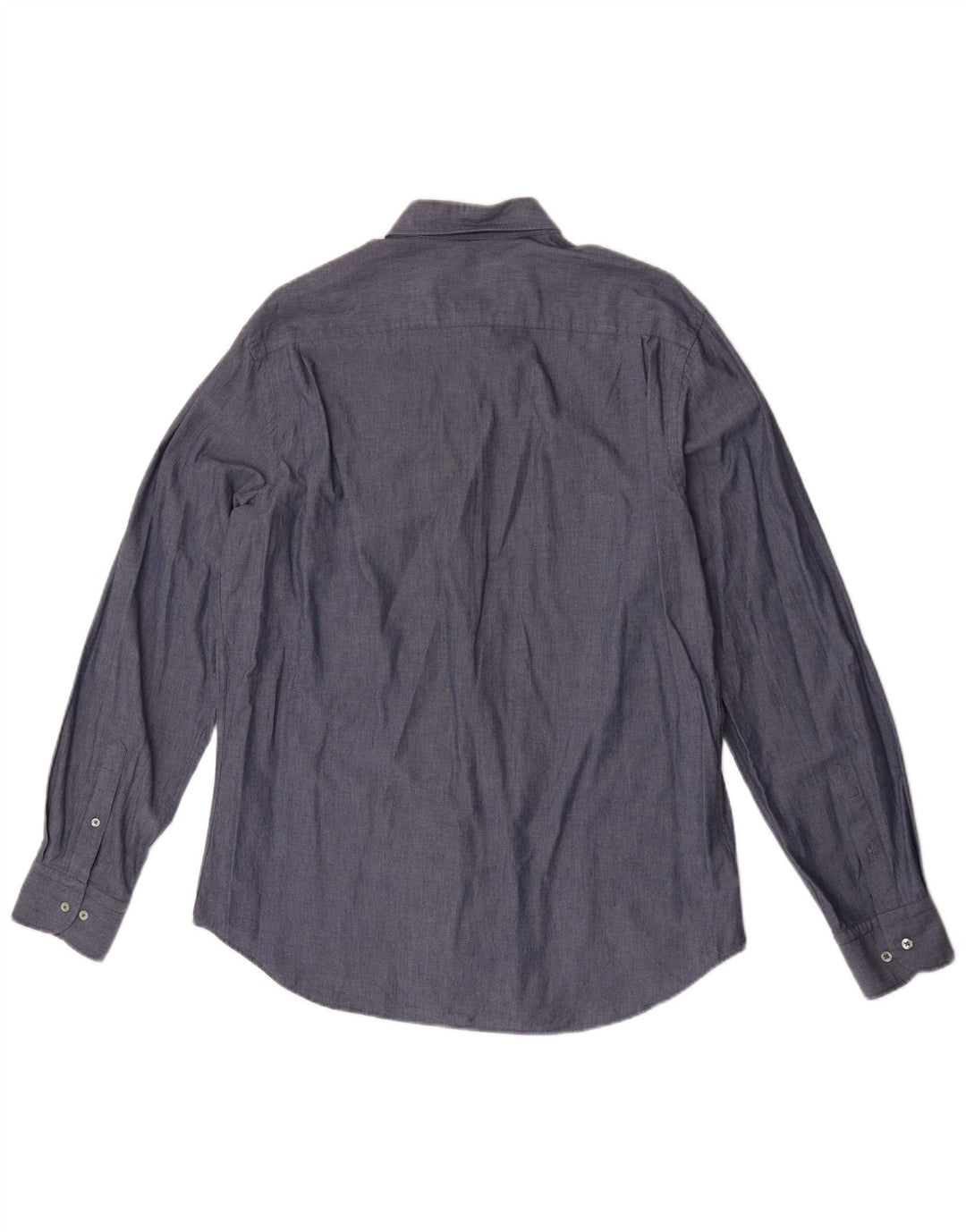 Camisa Massimo Dutti Hombre Grande Gris Algodón