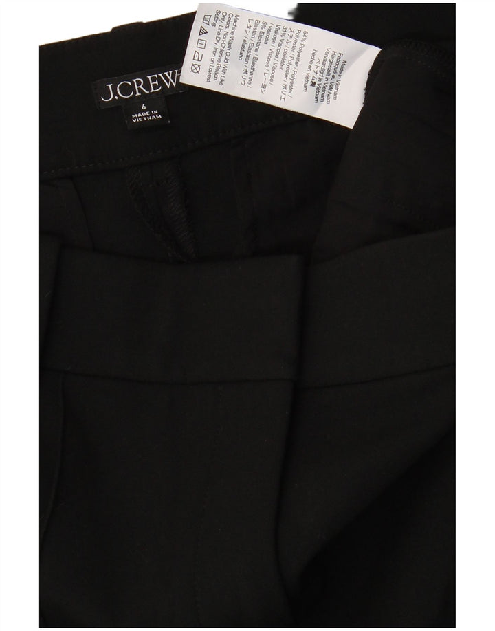 J. CREW Pantalones chinos rectos para mujer US 6 Medium W30 L31 Poliéster negro