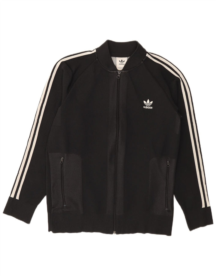 ADIDAS Hombre Chándal Top Chaqueta Mediano Negro Poliéster