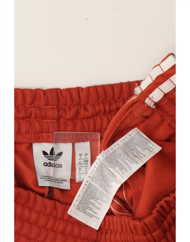 Adidas Hombre Pantalones De Chándal Joggers Grande Marrón Poliéster